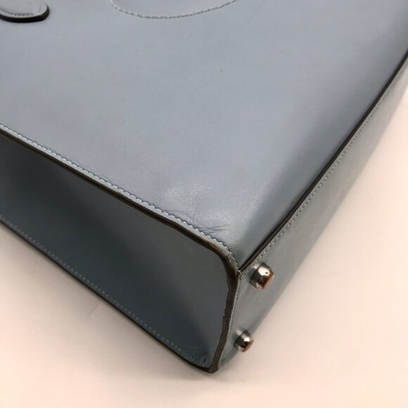 Coach Light Blue Leather Nina Tote Bag CR096 - Picture 7 of 11